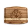 PICNIC TIME Star Wars The Mandalorian Ovale Acacia Cutting Board Serving Board Charcuterie Cheese Board with Juice Groove Galactic Kitchen Decor Gift, (Acacia Wood)(Star Wars Mandalorian Grogu – Acacia Wood)