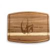 PICNIC TIME Star Wars The Mandalorian Ovale Acacia Cutting Board Serving Board Charcuterie Cheese Board with Juice Groove Galactic Kitchen Decor Gift, (Acacia Wood)(Star Wars Mandalorian – Acacia Wood)