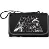 Picnic TIME Star Wars X Wing Blanket Tote Picnic Blanket, Folding Outdoor Beach and Camping Blanket with Carry Tote and Zipper Pocket, Water Resistant Fleece, (Black with Black Exterior)