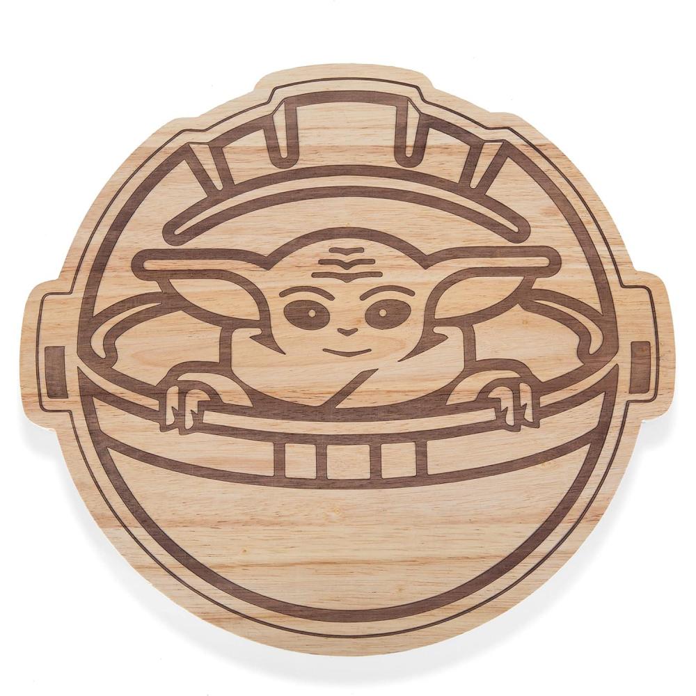 image:imagePICNIC TIME Star Wars Mandalorian Grogu Buggy 16 Inch Serving Board Grogu Shaped Wood Cheese and Charcuterie Board Decorative Cutting Board Parawood