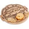 PICNIC TIME Star Wars Mandalorian Grogu Buggy 16 Inch Serving Board, Grogu Shaped Wood Cheese and Charcuterie Board, Decorative Cutting Board, (Parawood)
