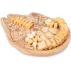 PICNIC TIME Star Wars Millennium Falcon 16 Inch Serving Board, Wood Cheese and Charcuterie Board, Decorative Cutting Board with Hanging Hole, (Parawood)