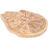 PICNIC TIME Star Wars Millennium Falcon 16 Inch Serving Board, Wood Cheese and Charcuterie Board, Decorative Cutting Board with Hanging Hole, (Parawood)