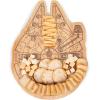 PICNIC TIME Star Wars Millennium Falcon 16 Inch Serving Board, Wood Cheese and Charcuterie Board, Decorative Cutting Board with Hanging Hole, (Parawood)