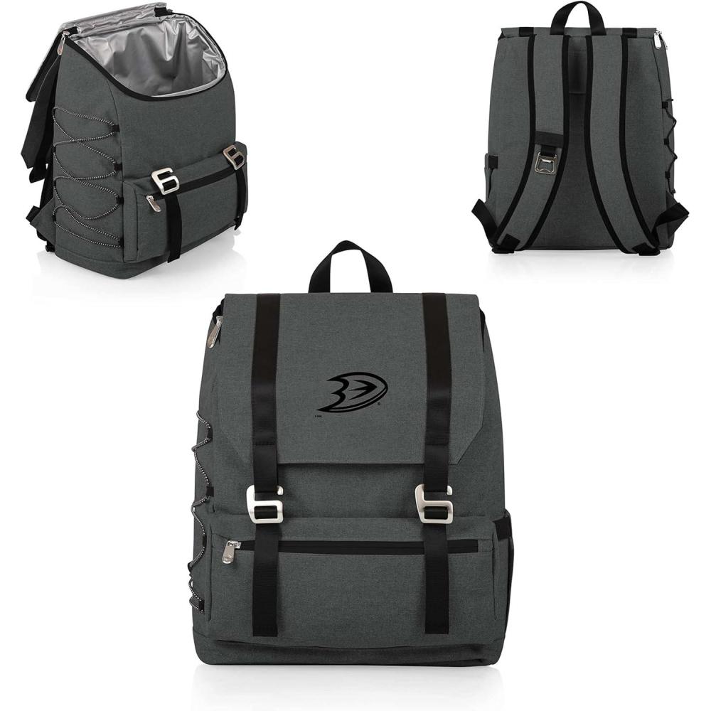 image:imagePICNIC TIME NHL Anaheim Ducks OTG Traverse Backpack Cooler Soft Cooler Backpack Hiking Backpack Heathered Gray