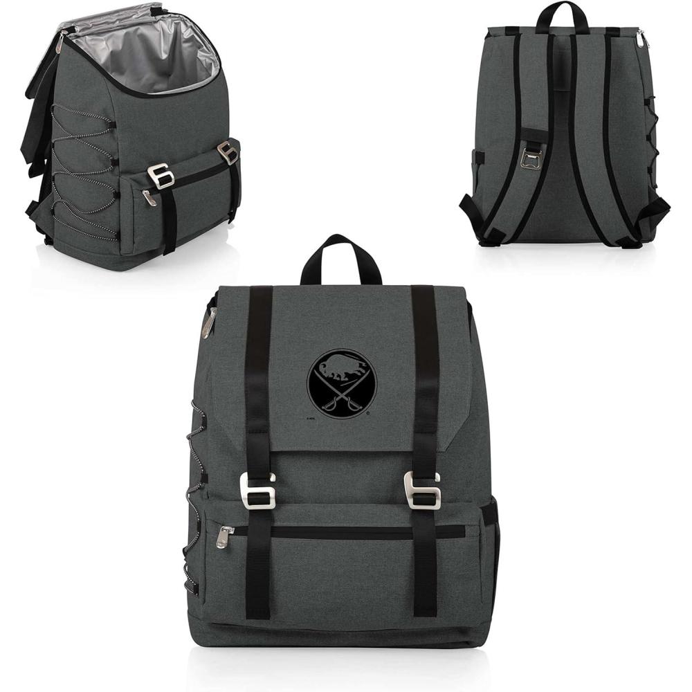 image:imagePICNIC TIME NHL Buffalo Sabres OTG Traverse Backpack Cooler Soft Cooler Backpack Hiking Backpack Heathered Gray