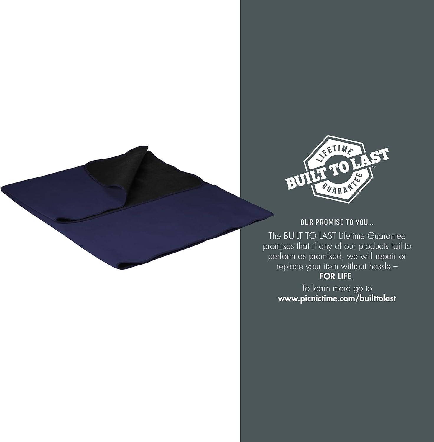 image:imageNHL Calgary Flames Outdoor Picnic Blanket Tote RedNavy Blue With Black Flap