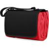 NHL Calgary Flames Outdoor Picnic Blanket Tote, Black(Red With Black Flap)
