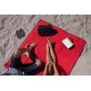 NHL Calgary Flames Outdoor Picnic Blanket Tote, Black(Red With Black Flap)