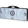 NHL Calgary Flames Portable Folding Picnic Table with Seating for 4(Black)