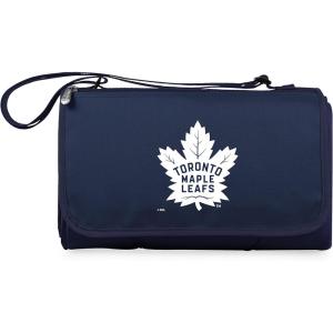 NHL Calgary Flames Outdoor Picnic Blanket Tote, Red(Navy Blue With Black Flap)