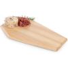 PICNIC TIME Coffin Serving Board, Novelty Charcuterie Board, Coffin-Inspired Durable Wood Serving Platter and Charcuterie Set with Hole for Wall Mounting, Stylish Spooky Piece Wall Decor (Parawood)