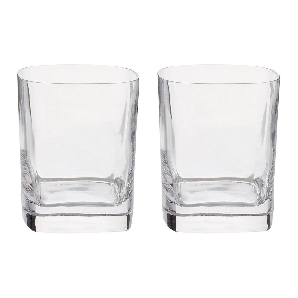 image:imagePICNIC TIME Lowball Whiskey Glass Set of 2 8ounce Whiskey Glasses Drinking Set Premium Shatterproof Glassware for Party Clear Unbreakable Cups for Various Types of Drinks Glass
