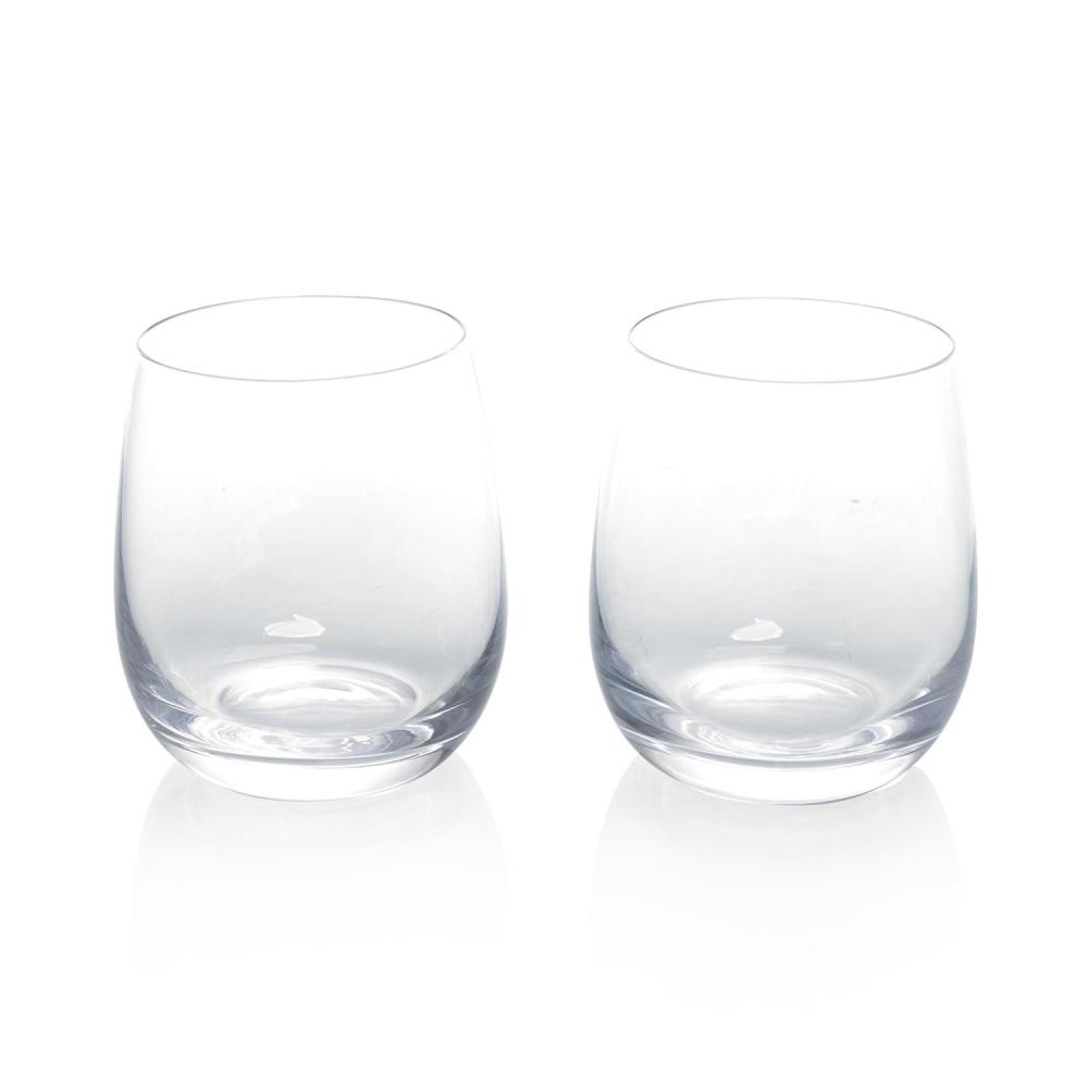 image:imagePICNIC TIME Stemless Wine Glass Set of 2 10ounce Glasses Drinking Set Stemless Wine Cup Set of 2 Shatterproof Glassware for Party Clear Unbreakable Cups for Various Types of Drinks Glass