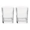 PICNIC TIME Lowball Whiskey Glass Set of 2, 8-ounce Whiskey Glasses Drinking Set, Premium Shatterproof Glassware for Party, Clear Unbreakable Cups for Various Types of Drinks, (Glass)