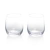 PICNIC TIME Stemless Wine Glass Set of 2, 10-ounce Glasses Drinking Set, Stemless Wine Cup Set of 2, Shatterproof Glassware for Party, Clear Unbreakable Cups for Various Types of Drinks, (Glass)