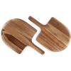 PICNIC TIME Personal 10-Inch Pizza Peel Set of 2, Acacia Wood Pizza Peel Paddles, Pizza Serving Paddles, Bread Peels, (Acacia Wood)