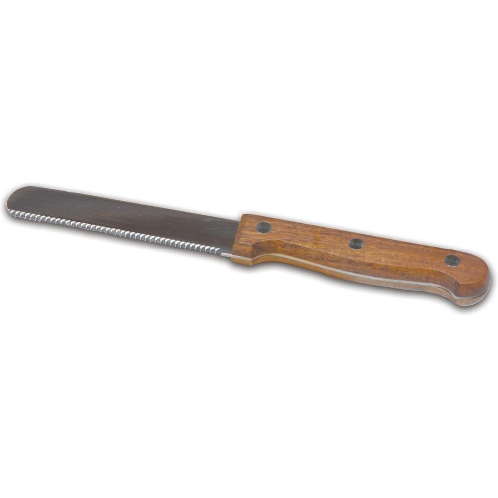 image:imagePICNIC TIME Cheese Knife with Wooden Acacia Handle Premium 75 Steel Stainless Cheese Knife for Charcuterie and Spread Perfect as Butter Cutter Slicer and Spreader Brown amp Silver