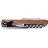 PICNIC TIME Deluxe Waiter Style Corkscrew, Stainless Steel Waiter-Style Corkscrew, Wine Corks Opener, Wine Bottle Opener with Small Retractable Foil Cutting Knife (African Arbor)