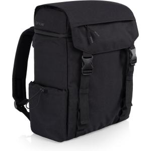 PICNIC TIME Turismo 2.0 Travel Backpack Cooler with Superior Cooling & Capacity, Modern Backpack Cooler, Fully Insulated Hiking and Outdoor Lunch Bag with Water Resistant Interior and Pockets, (Black)