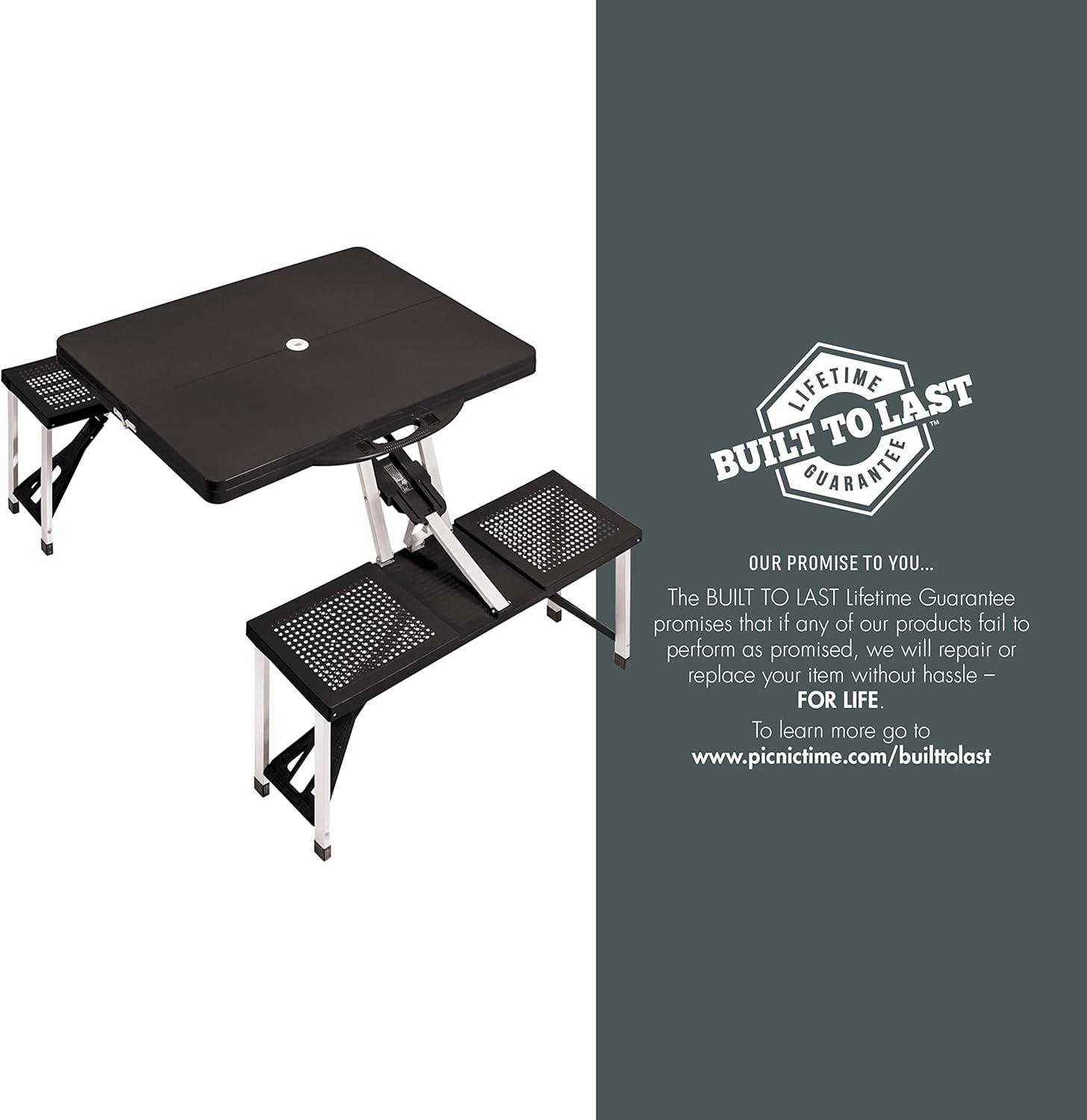 image:imagePICNIC TIME NFL Portable Soft Top Travel Table BlackLos Angeles Chargers