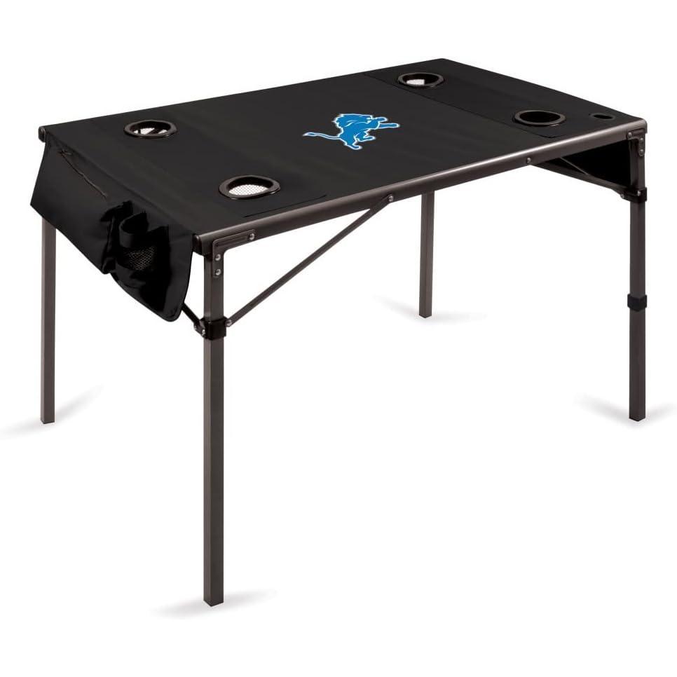 image:imagePICNIC TIME NFL Portable Soft Top Travel Table BlackDetroit Lions
