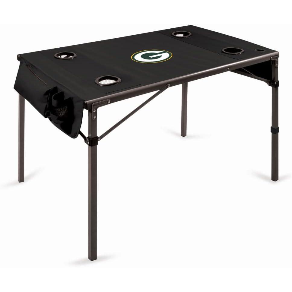 image:imagePICNIC TIME NFL Portable Soft Top Travel Table BlackGreen Bay Packers