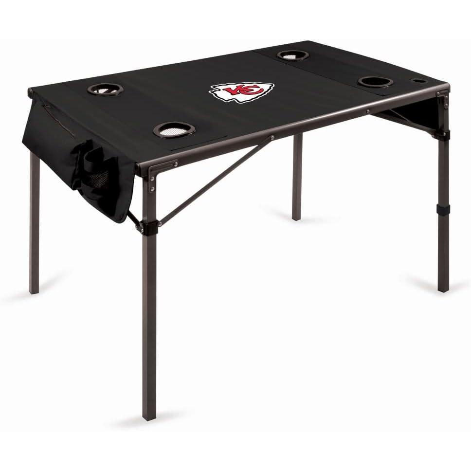 image:imagePICNIC TIME NFL Portable Soft Top Travel Table BlackKansas City Chiefs