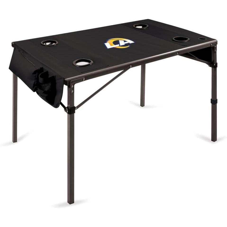 image:imagePICNIC TIME NFL Portable Soft Top Travel Table BlackLos Angeles Rams