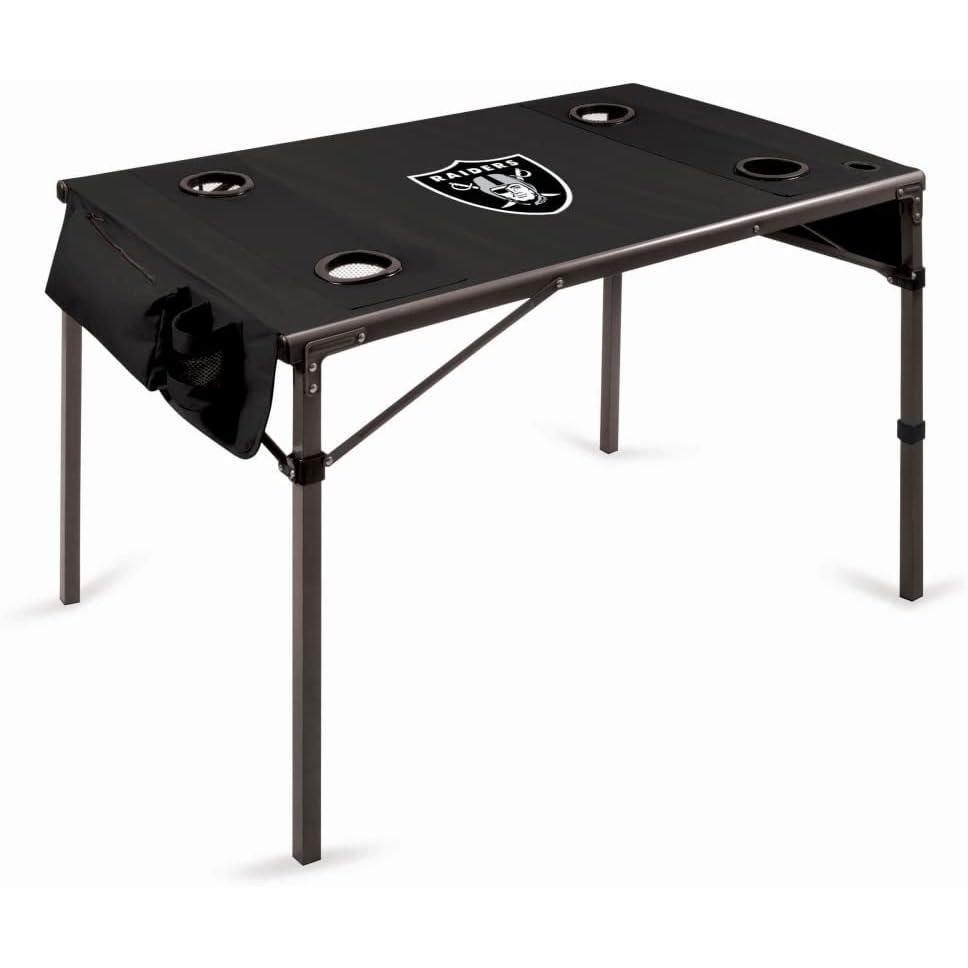 image:imagePICNIC TIME NFL Portable Soft Top Travel Table BlackOakland Raiders