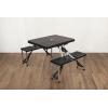 PICNIC TIME NFL Portable Soft Top Travel Table, Black(Los Angeles Chargers)