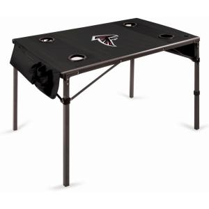 PICNIC TIME NFL Portable Soft Top Travel Table, Black(Atlanta Falcons)