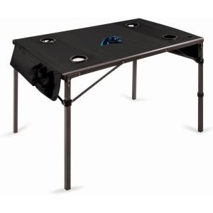 PICNIC TIME NFL Portable Soft Top Travel Table, Black(Carolina Panthers)
