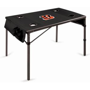 PICNIC TIME NFL Portable Soft Top Travel Table, Black(Cincinnati Bengals)