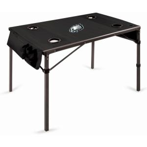 PICNIC TIME NFL Portable Soft Top Travel Table, Black(Philadelphia Eagles)