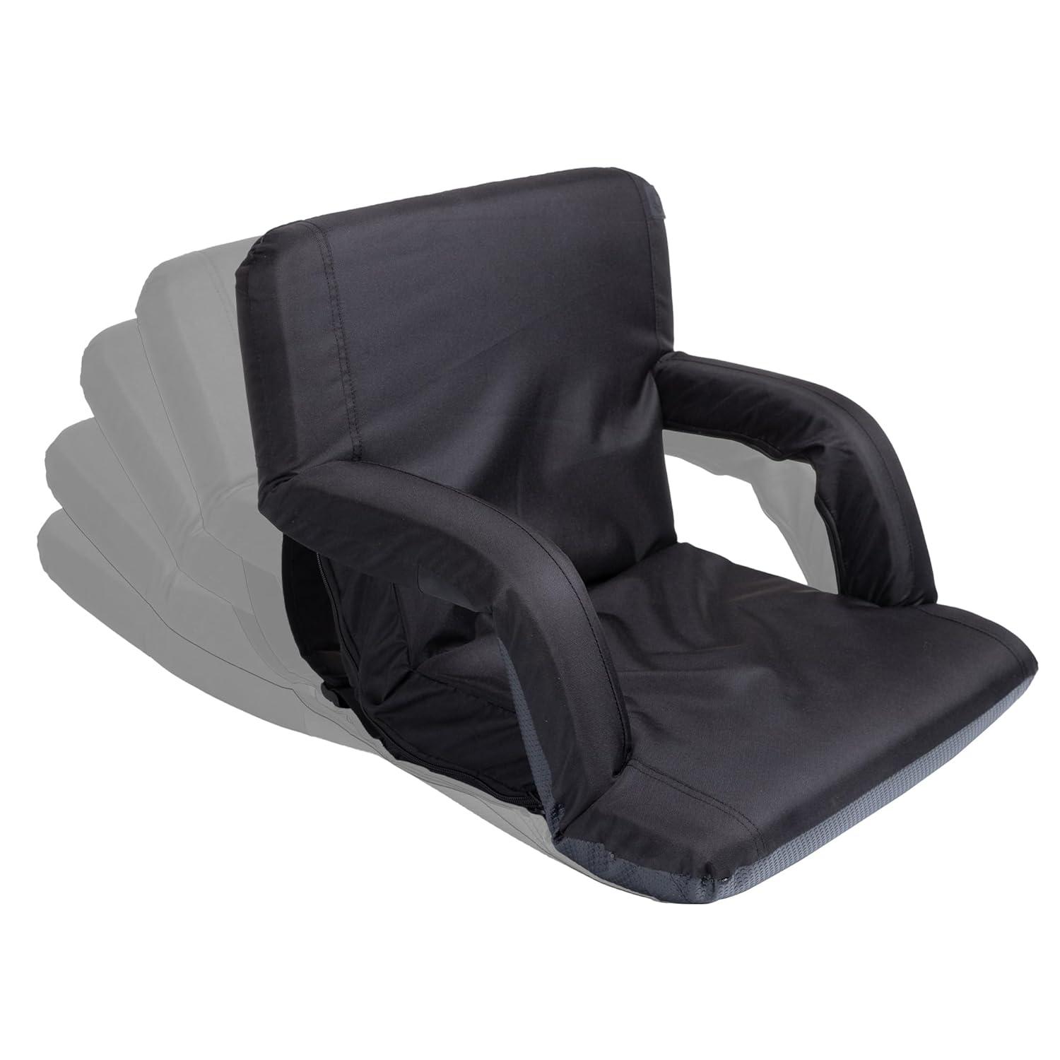 image:imagePICNIC TIME Black Atlanta Falcons Ventura Seat Portable Recliner ChairOne Size618001790242Los Angeles Rams Black