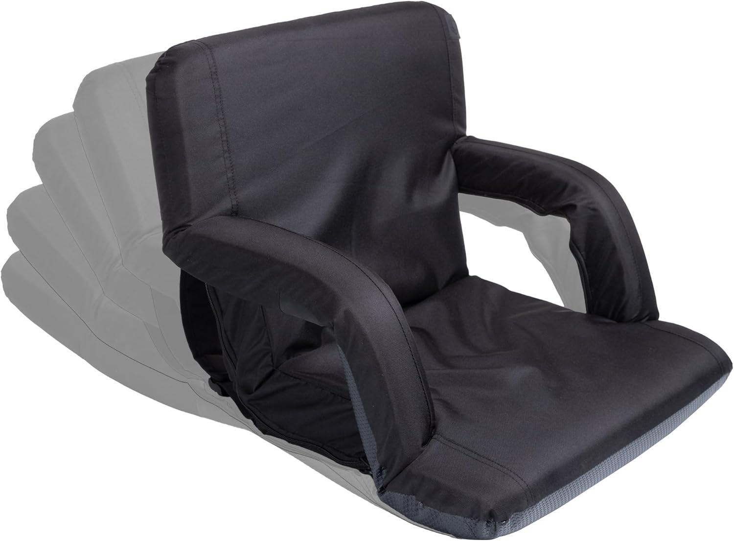 image:imagePICNIC TIME Disney Minnie Mouse Ventura Reclining Stadium Seat with Back Support Bleacher Seat Beach Floor Chair Red Disney Minnie Mouse Red 20 x 2 x 32Star Wars Empire Black