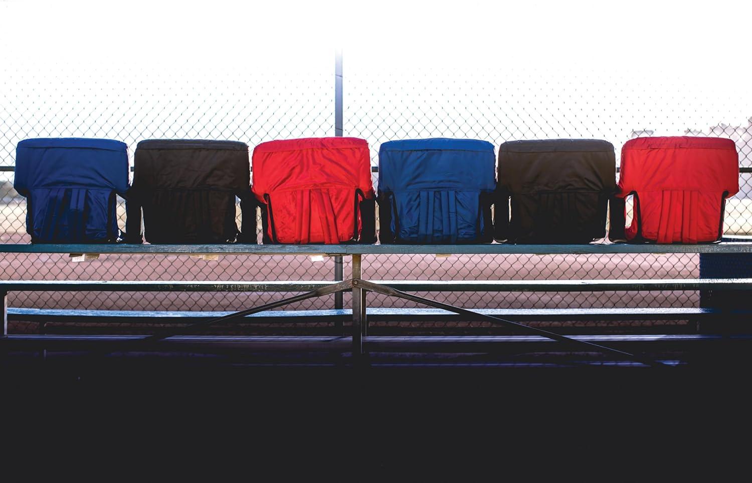 image:imagePICNIC TIME Disney Minnie Mouse Ventura Reclining Stadium Seat with Back Support Bleacher Seat Beach Floor Chair Red Disney Minnie Mouse Red 20 x 2 x 32Disney Minnie Mouse Red
