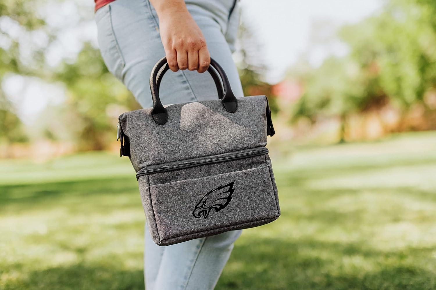 image:imagePICNIC TIME NFL Arizona Cardinals Urban Lunch Bag Cooler Lunch Tote Insulated Lunch Bag Gray with Black Accents