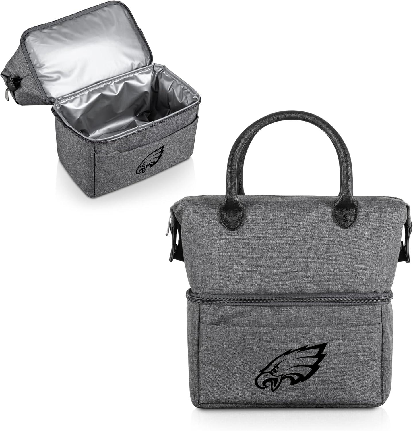 image:imagePICNIC TIME NFL Arizona Cardinals Urban Lunch Bag Cooler Lunch Tote Insulated Lunch Bag Gray with Black Accents