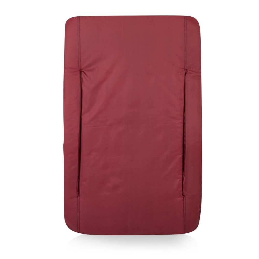 image:imagePicnic TIME NFL Atlanta Falcons Ventura Reclining Stadium Seat with Back Support Bleacher Seat Beach Floor Chair Heathered GrayBurgundy