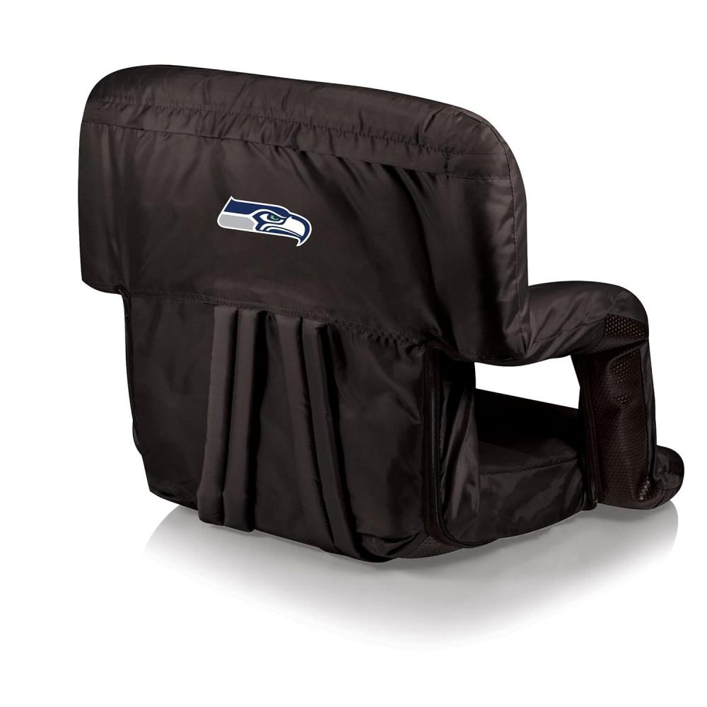 image:imagePICNIC TIME Black Atlanta Falcons Ventura Seat Portable Recliner ChairOne Size618001790242Seattle Seahawks Black
