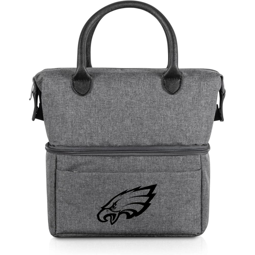 image:imagePICNIC TIME NFL Baltimore Ravens Urban Lunch Bag Cooler Lunch Tote Insulated Lunch Bag Gray with Black Accents