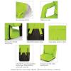 PICNIC TIME Black Atlanta Falcons Ventura Seat Portable Recliner Chair,One Size,618-00-179-024-2(Lime Green)