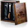 PICNIC TIME Disney Nightmare Before Christmas Jack & Sally Drinking Glasses Gift Set, Nightmare Before Christmas Gifts, (Acacia Wood)(Disney Mickey & Minnie Mouse – Acacia Wood)