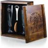PICNIC TIME Disney Nightmare Before Christmas Jack & Sally Drinking Glasses Gift Set, Nightmare Before Christmas Gifts, (Acacia Wood)(Disney Nightmare Before Christmas Jack & Sally – Acacia Wood)