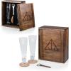 PICNIC TIME Disney Nightmare Before Christmas Jack & Sally Drinking Glasses Gift Set, Nightmare Before Christmas Gifts, (Acacia Wood)(Harry Potter Deathly Hallows – Acacia Wood)