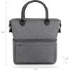 PICNIC TIME NFL Carolina Panthers Urban Lunch Bag, Cooler Lunch Tote, Insulated Lunch Bag, (Gray with Black Accents)