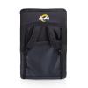 Picnic TIME NFL Atlanta Falcons Ventura Reclining Stadium Seat with Back Support, Bleacher Seat, Beach Floor Chair, (Heathered Gray)(Los Angeles Rams  Black)