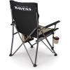 Picnic TIME NFL Baltimore Ravens Big Bear XXL Camp Chair with Cooler, Heavy Duty Beach Chair, 500 lb Capacity Camping Chair with Carry Bag, (Black)